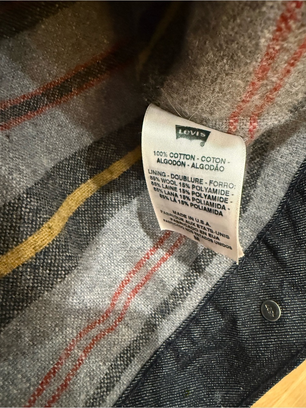 Levi's Men's Dark Indigo Denim Trucker Jacket - Picture 5 of 9